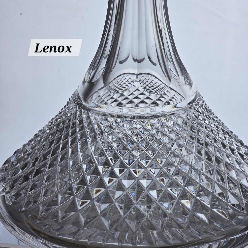 Lenox Clear Crystal Decanter with Diamond Design